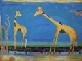 The New Baby, mixed media on canvas, 30 x 40